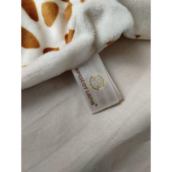 Apricot Lamb Giraffe Lovey Security Blanket Plush Stuffed Animal - Baby 13 Inch - Picture 4 of 5